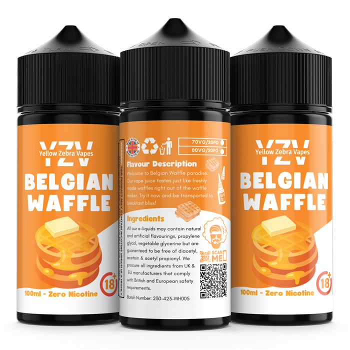 100ml Belgian Waffle Flavoured e-liquid
