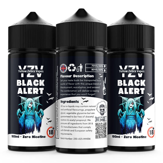100ml Black Alert Flavoured e-liquid
