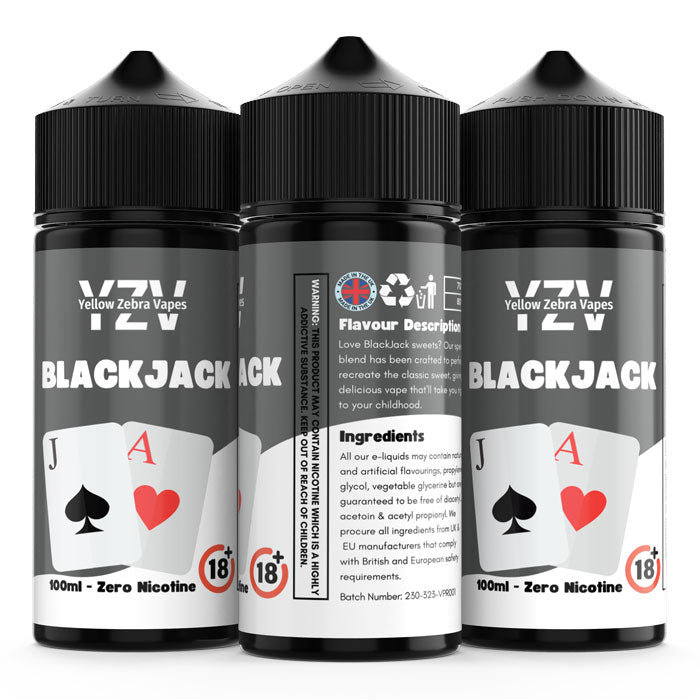 100ml Black Jack Flavoured e-liquid
