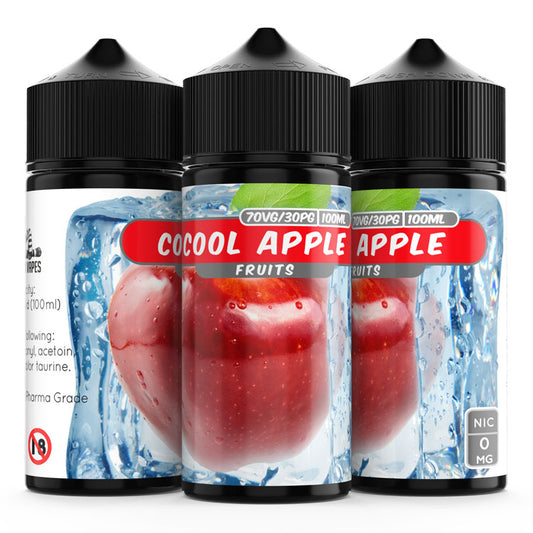 100ml Cool Apple Flavoured e-liquid