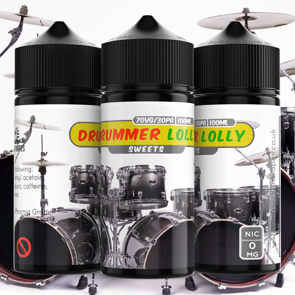 100ml Drummer Lolly Flavoured e-liquid
