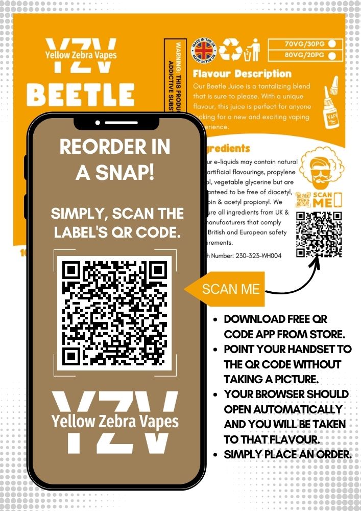 100ml Beetle Juice Flavoured e-liquid