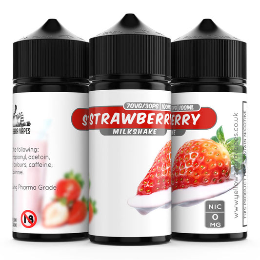 100ml Strawberry Milkshake Flavoured e-liquid
