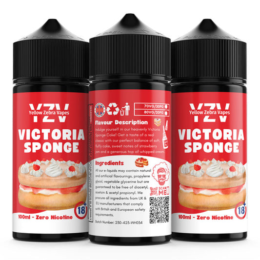 100ml Victoria Sponge Cake Flavoured e-liquid